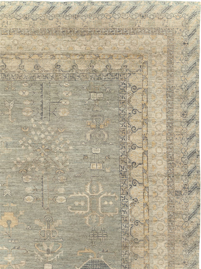 Modern East Turkestan Khotan Large Carpet, No.31333 - Galerie Shabab