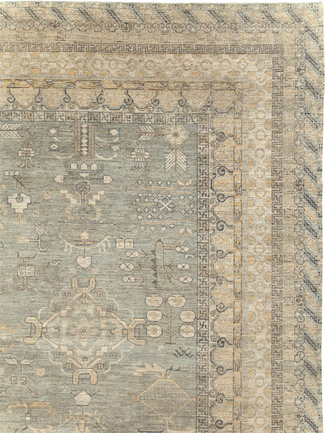 Modern East Turkestan Khotan Large Carpet, No.31333 - Galerie Shabab