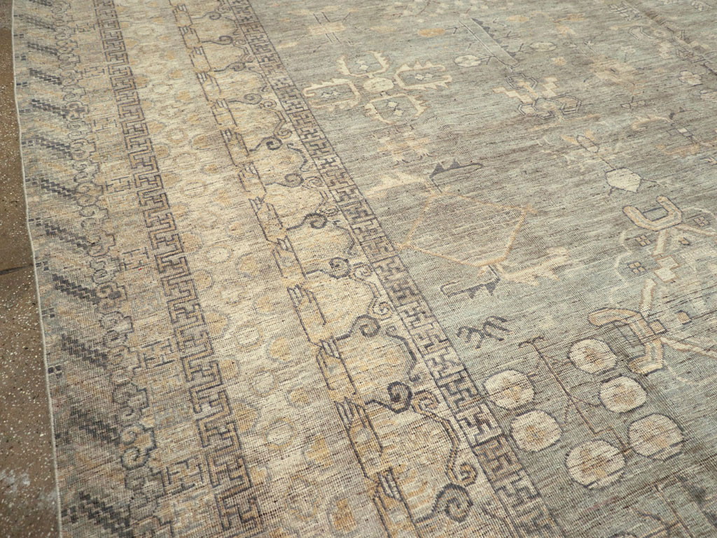 Modern East Turkestan Khotan Large Carpet, No.31333 - Galerie Shabab