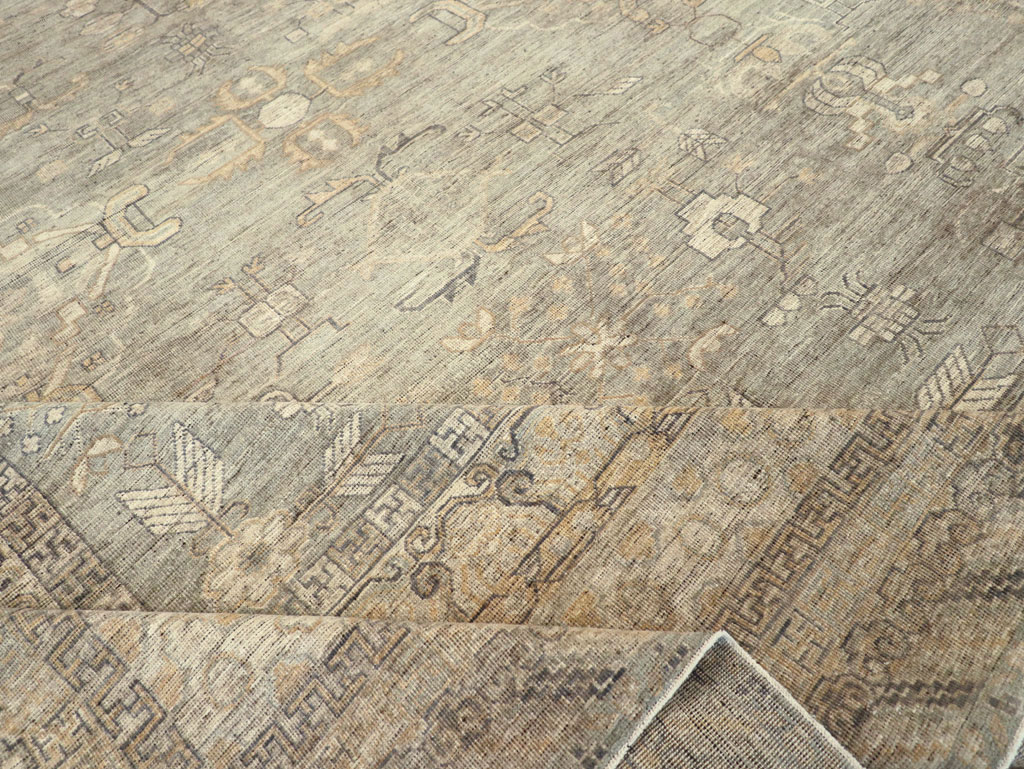 Modern East Turkestan Khotan Large Carpet, No.31333 - Galerie Shabab