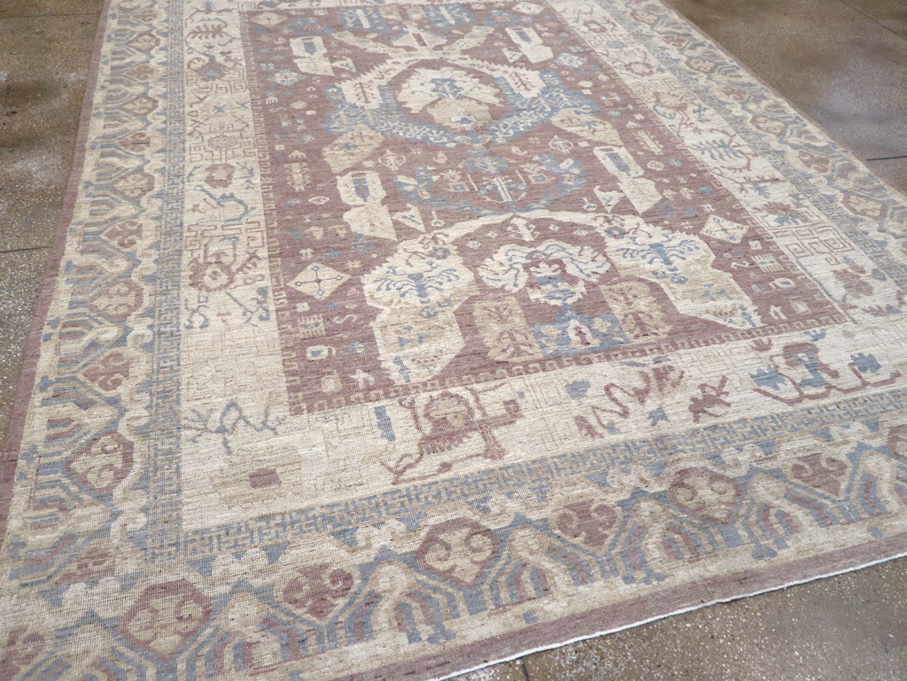 Contemporary East Turkestan Khotan Room Size Carpet, No.31334 - Galerie Shabab