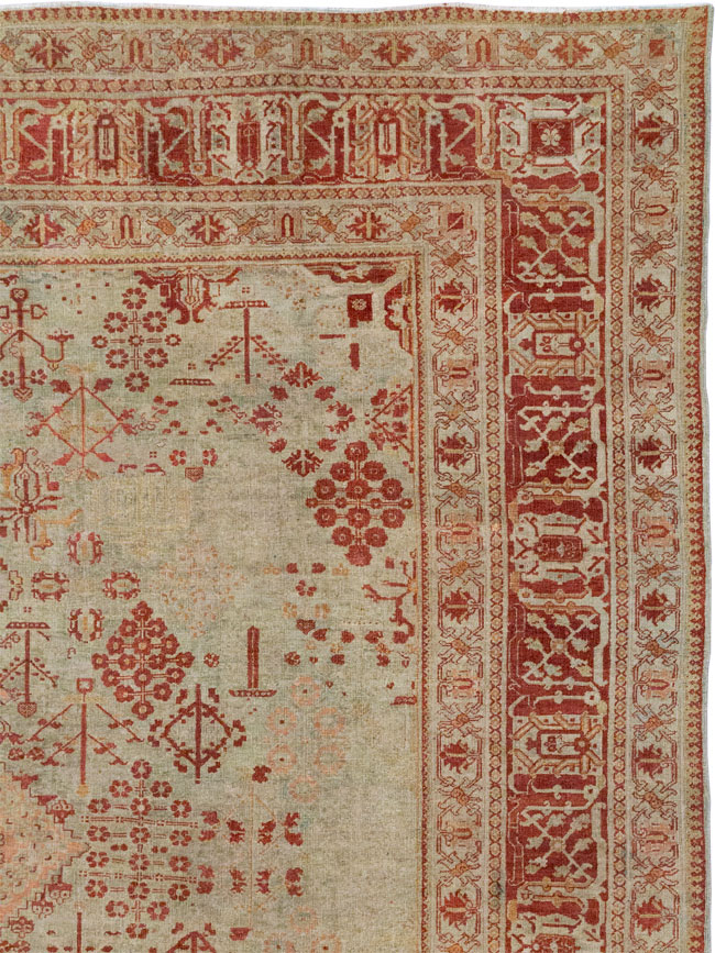 Antique Persian Joshegan Room Size Carpet, No.31336 - Galerie Shabab