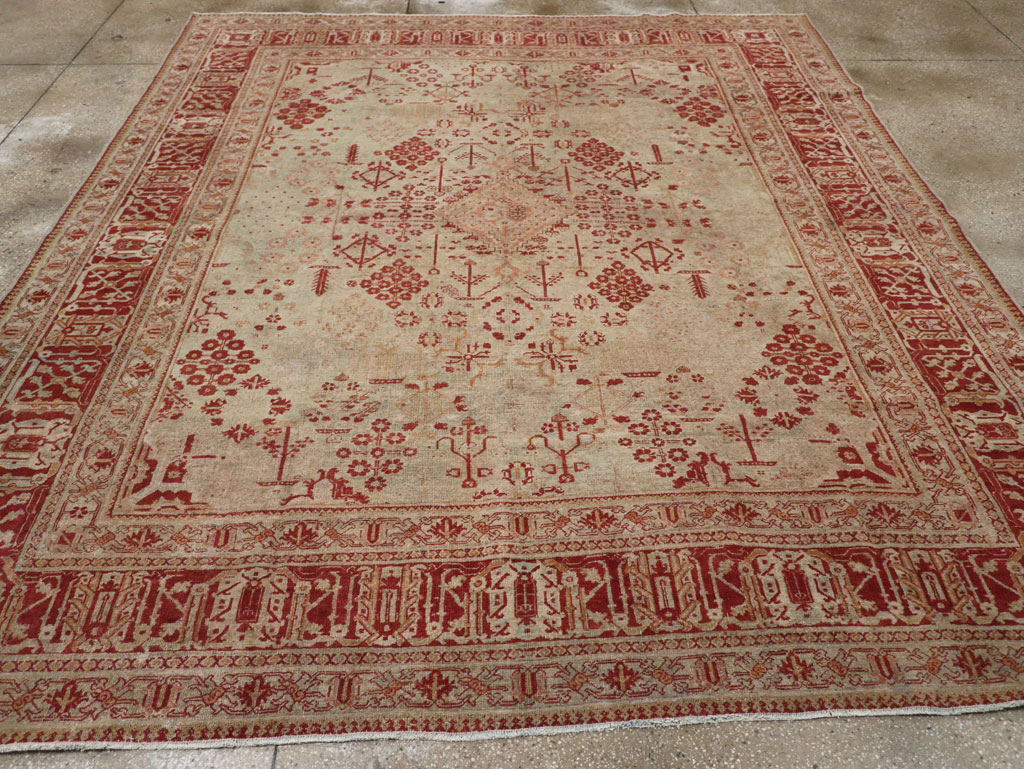 Antique Persian Joshegan Room Size Carpet, No.31336 - Galerie Shabab