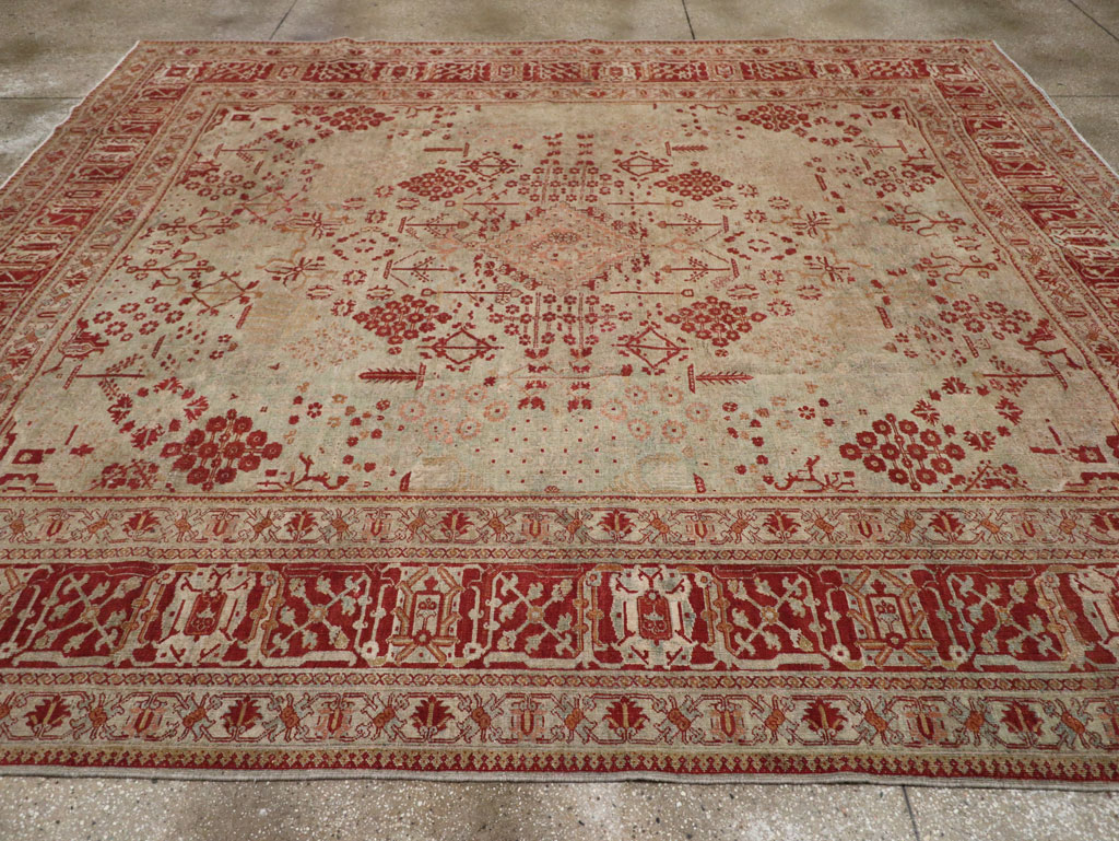 Antique Persian Joshegan Room Size Carpet, No.31336 - Galerie Shabab