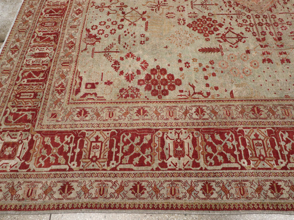 Antique Persian Joshegan Room Size Carpet, No.31336 - Galerie Shabab