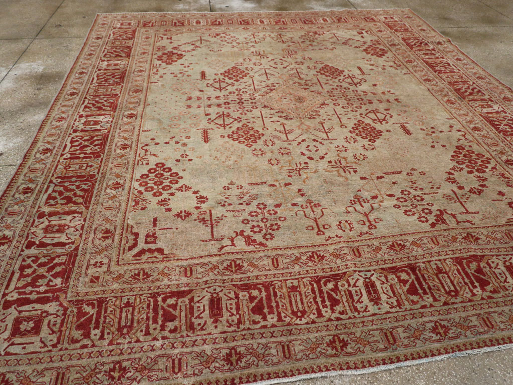 Antique Persian Joshegan Room Size Carpet, No.31336 - Galerie Shabab