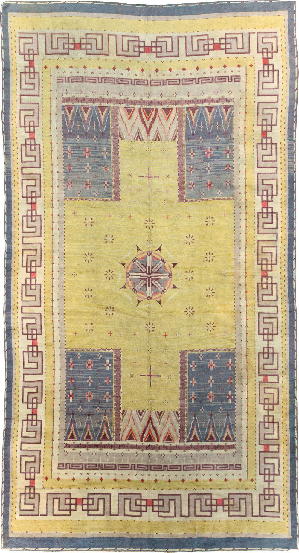 Vintage European Art Deco Long and Narrow Carpet, No.31337 - Galerie Shabab