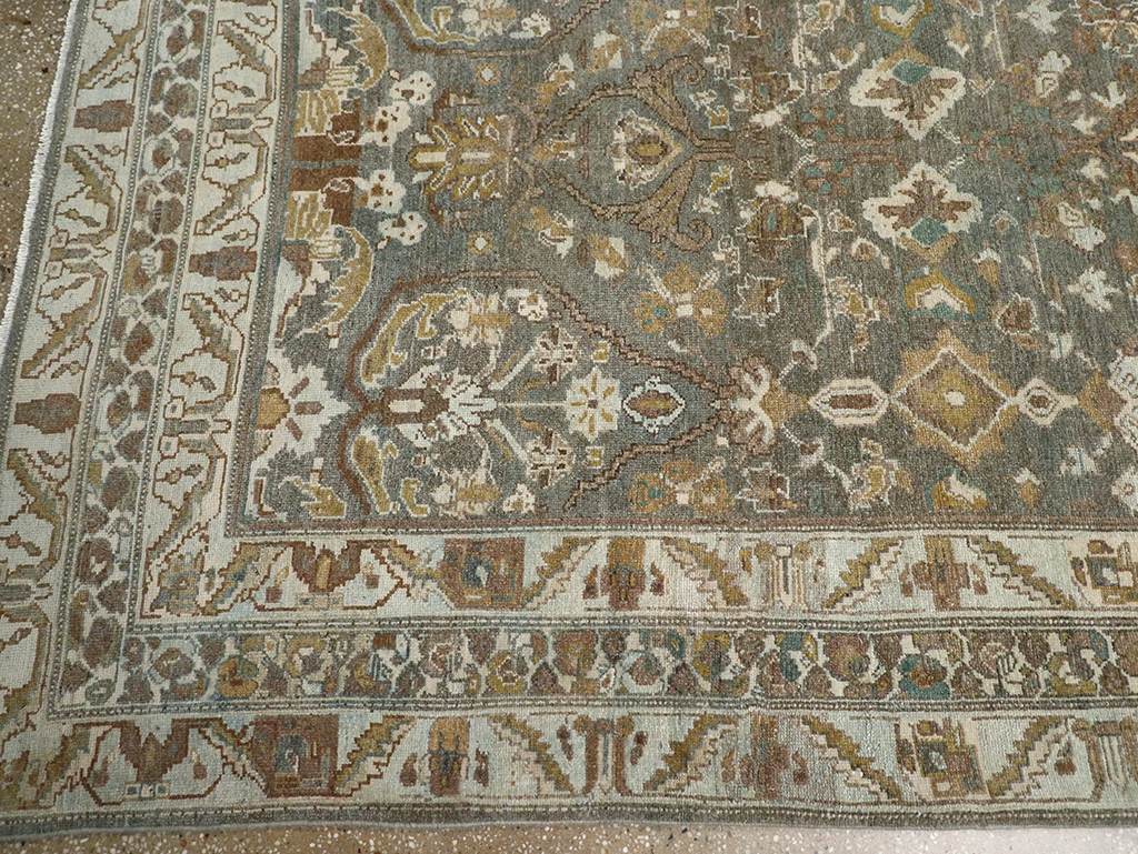 Antique Persian Malayer Wide Gallery Runner, No.31341 - Galerie Shabab