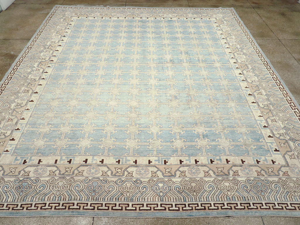 Modern East Turkestan Khotan Large Room Size Carpet, No.31342 - Galerie Shabab
