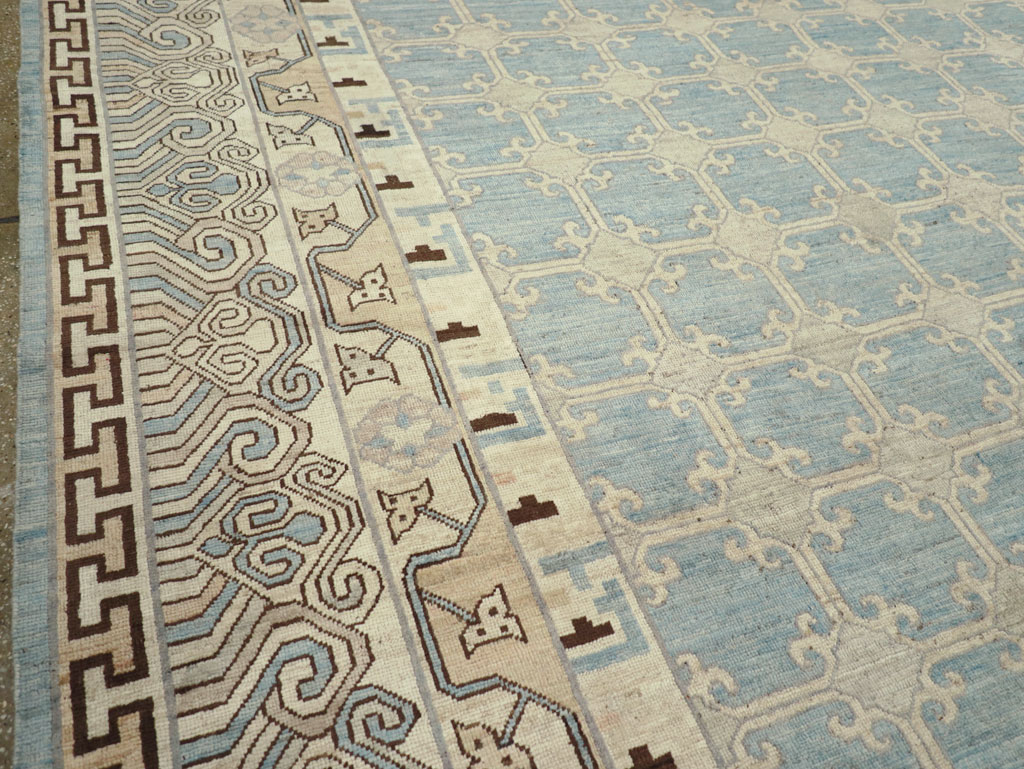 Modern East Turkestan Khotan Large Room Size Carpet, No.31342 - Galerie Shabab