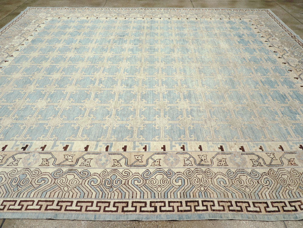 Modern East Turkestan Khotan Large Room Size Carpet, No.31342 - Galerie Shabab