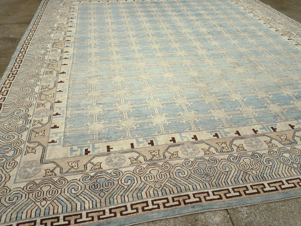 Modern East Turkestan Khotan Large Room Size Carpet, No.31342 - Galerie Shabab