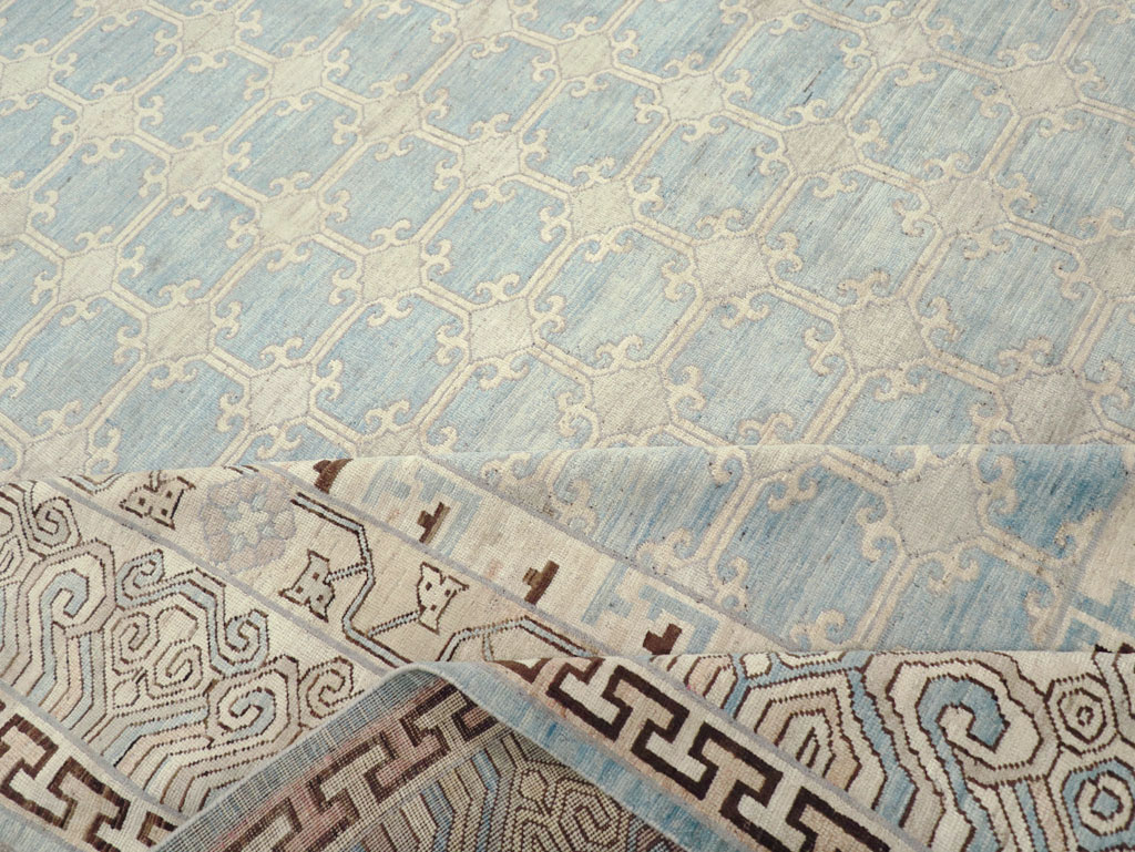 Modern East Turkestan Khotan Large Room Size Carpet, No.31342 - Galerie Shabab