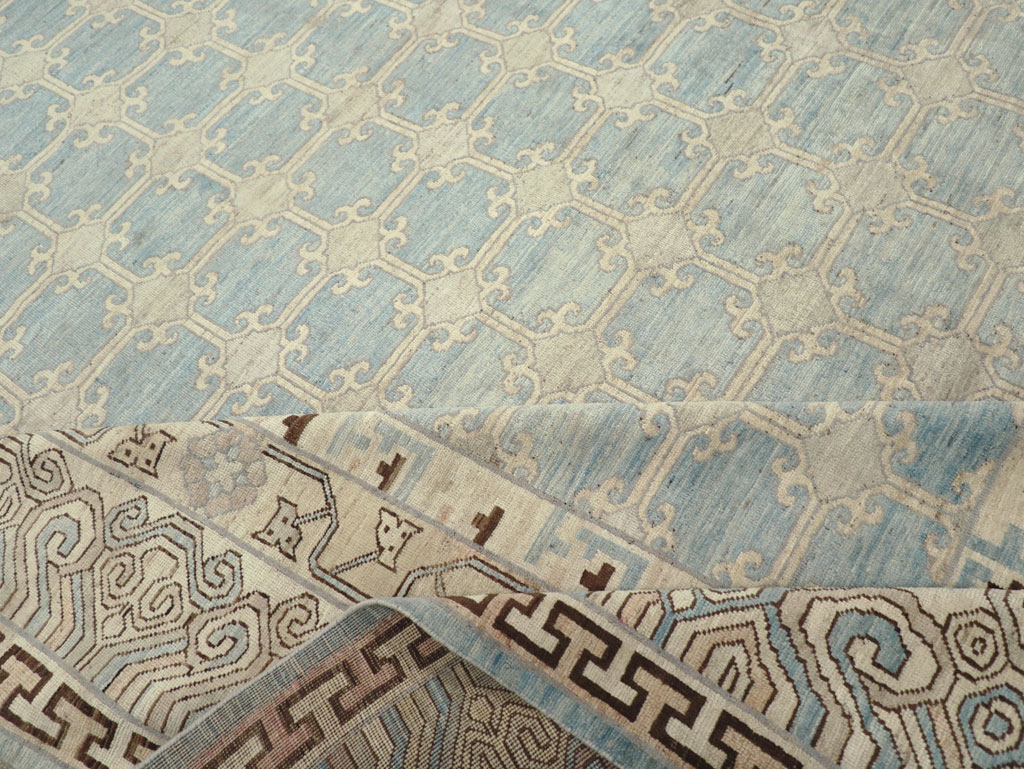 Modern East Turkestan Khotan Large Room Size Carpet, No.31342 - Galerie Shabab