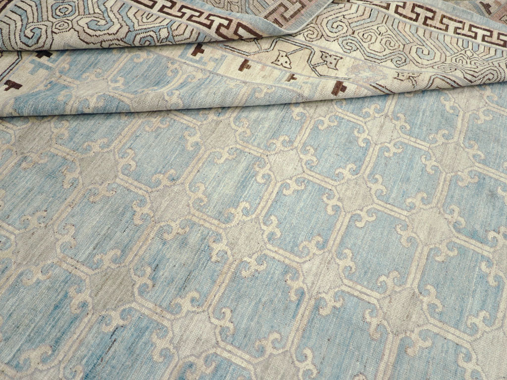 Modern East Turkestan Khotan Large Room Size Carpet, No.31342 - Galerie Shabab