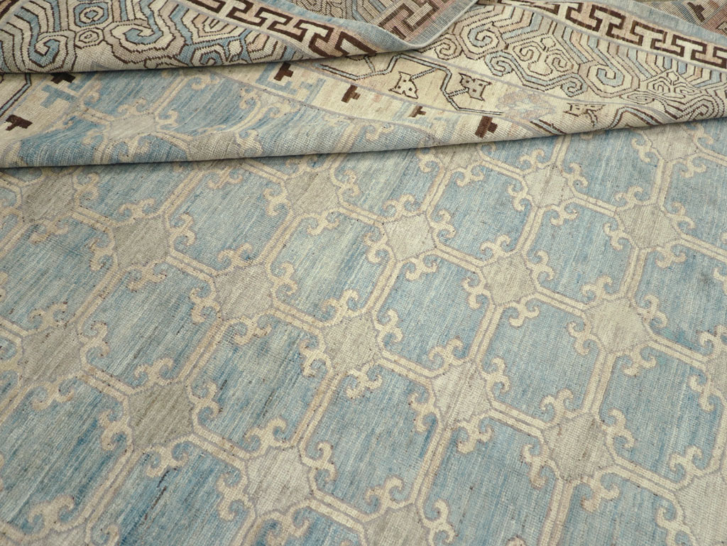 Modern East Turkestan Khotan Large Room Size Carpet, No.31342 - Galerie Shabab