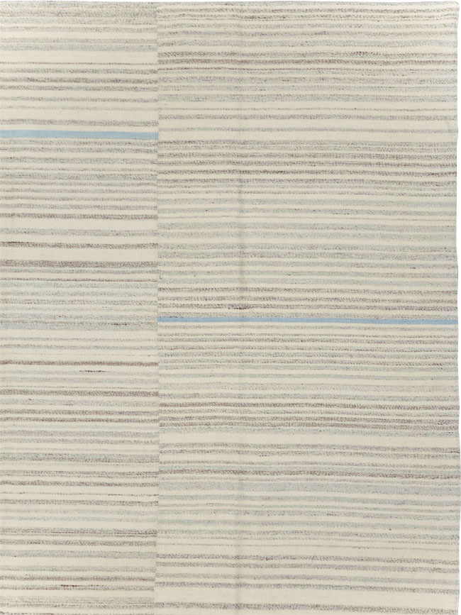 Contemporary Turkish Flatweave Kilim Room Size Carpet, No.31355 - Galerie Shabab