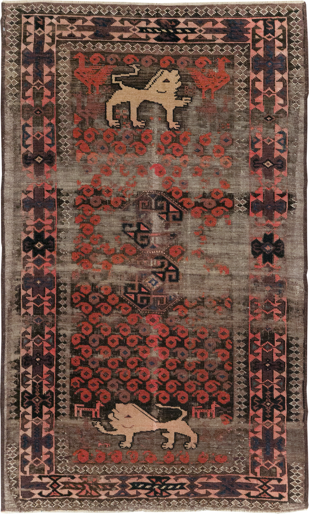 Antique Persian Pictorial Baluch Rug, No.31367 - Galerie Shabab