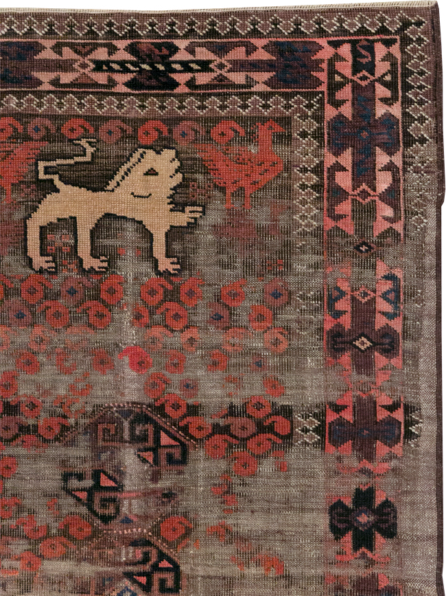 Antique Persian Pictorial Baluch Rug, No.31367 - Galerie Shabab