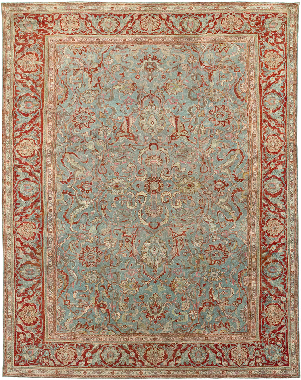 Antique Persian Malayer Room Size Carpet, No.31369 - Galerie Shabab