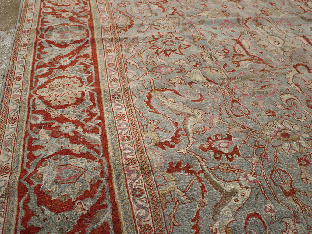 Antique Persian Malayer Room Size Carpet, No.31369 - Galerie Shabab