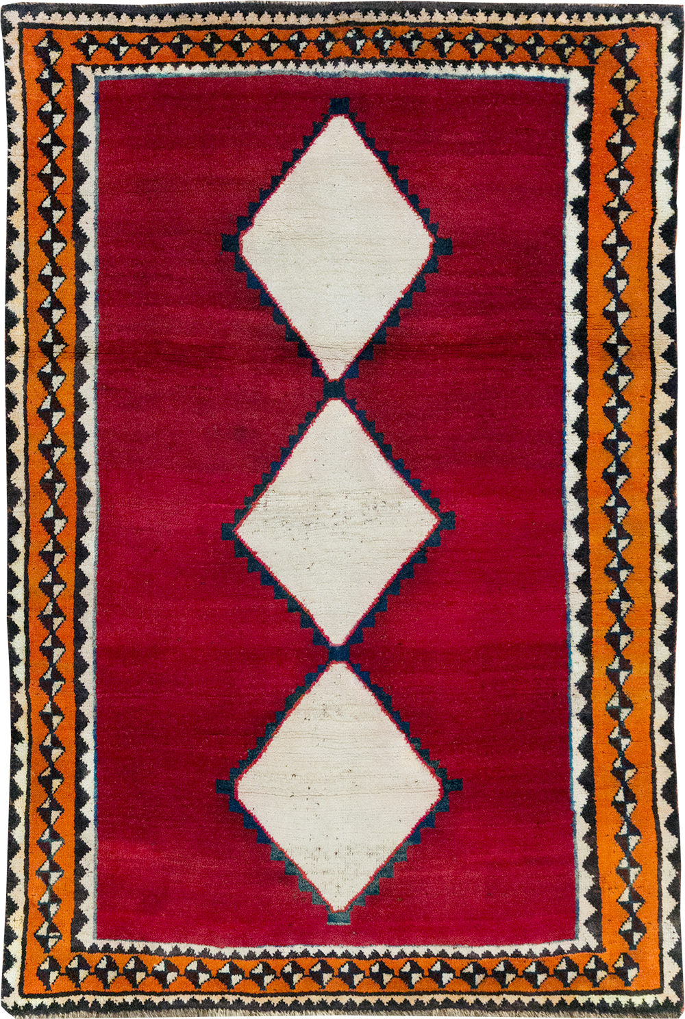 Vintage Persian Gabbeh Rug, No.31371 - Galerie Shabab