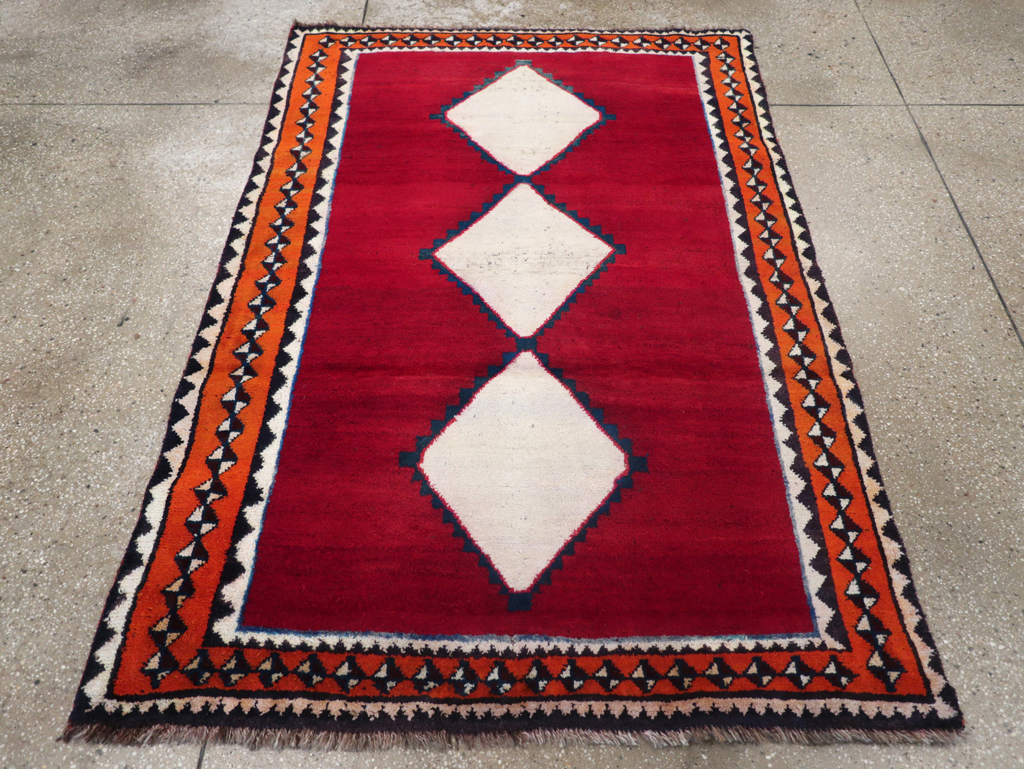 Vintage Persian Gabbeh Rug, No.31371 - Galerie Shabab