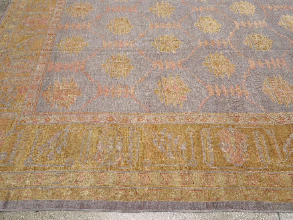 Antique Turkish Oushak Large Carpet, No.31372 - Galerie Shabab