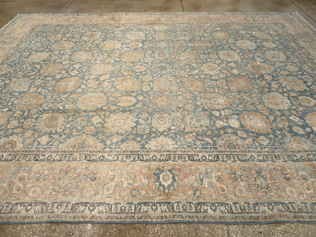 Antique Persian Tabriz Room Size Carpet, No.31374 - Galerie Shabab
