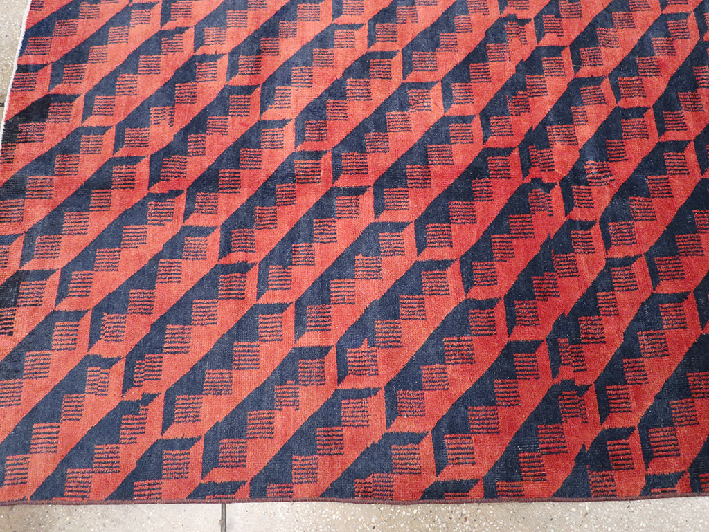 Vintage Anatolian Deco Carpet, No.31375 - Galerie Shabab