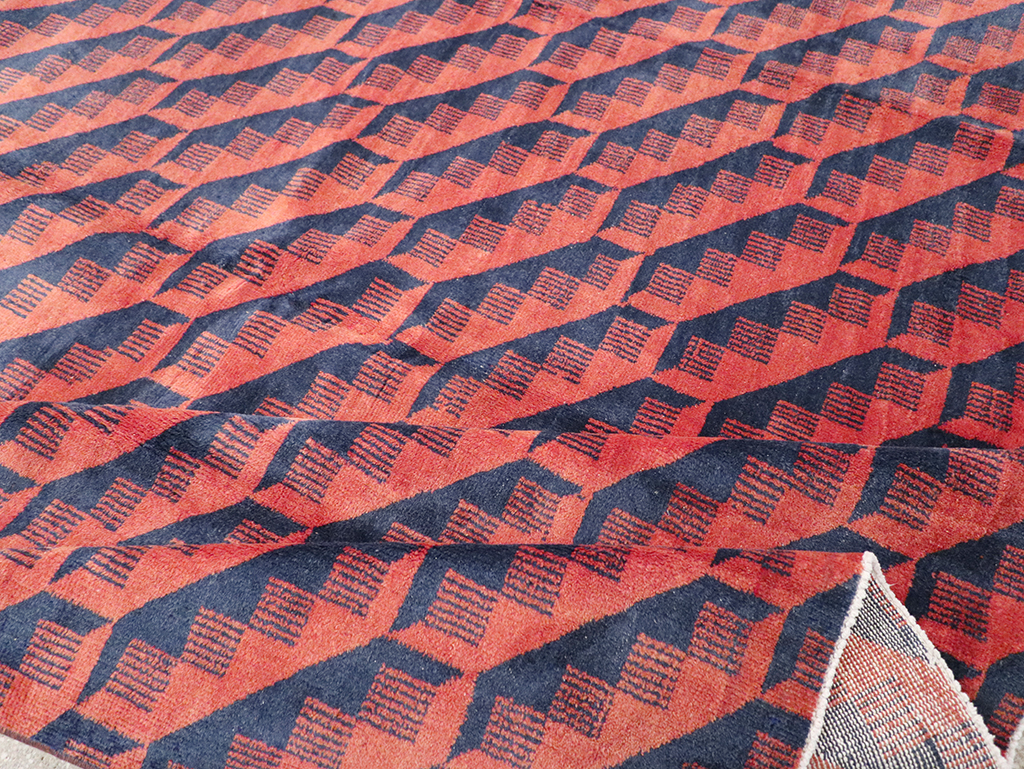 Vintage Anatolian Deco Carpet, No.31375 - Galerie Shabab