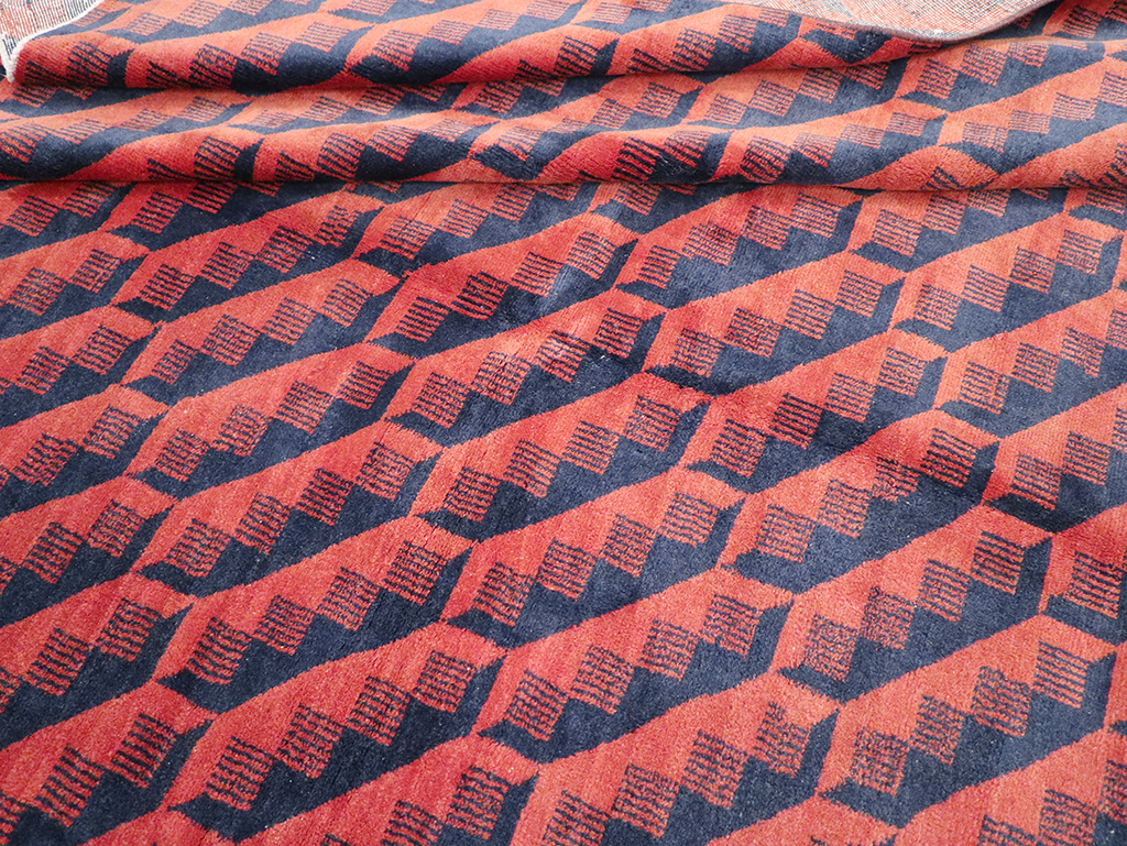 Vintage Anatolian Deco Carpet, No.31375 - Galerie Shabab