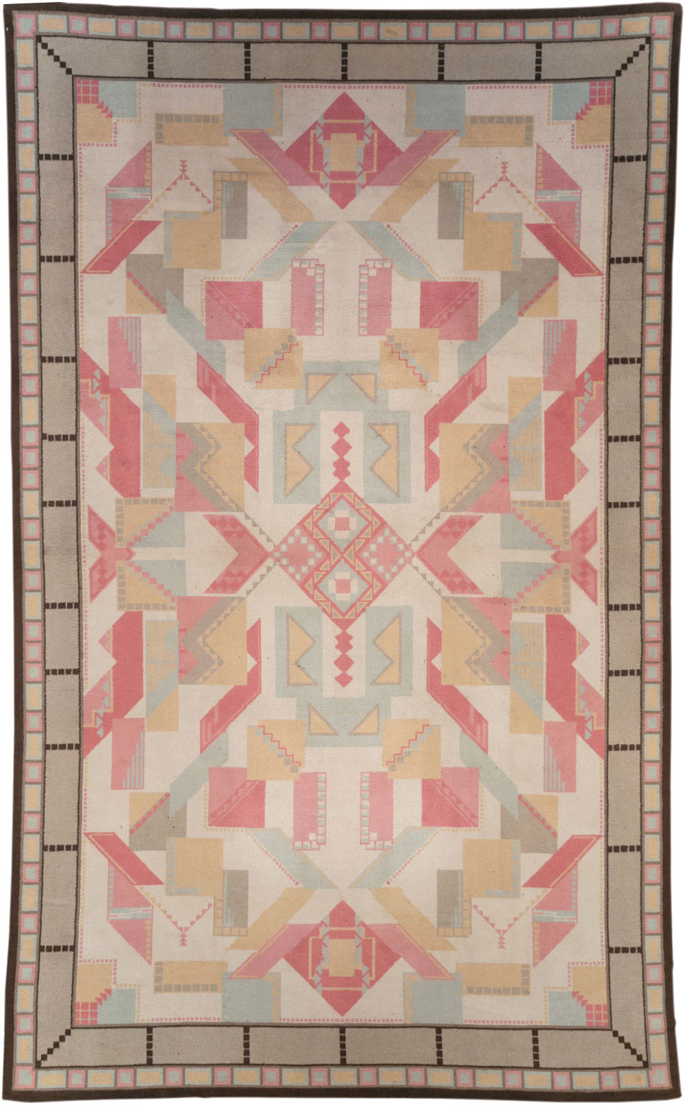 Vintage European Art Deco Large Room Size Carpet, No.31378 - Galerie Shabab
