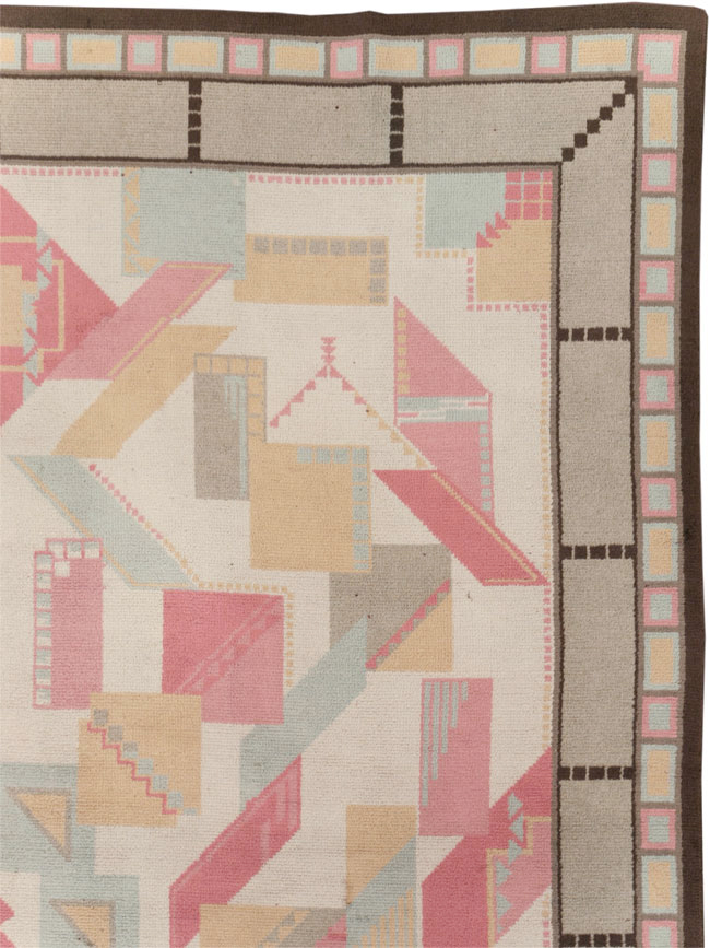 Vintage European Art Deco Large Room Size Carpet, No.31378 - Galerie Shabab