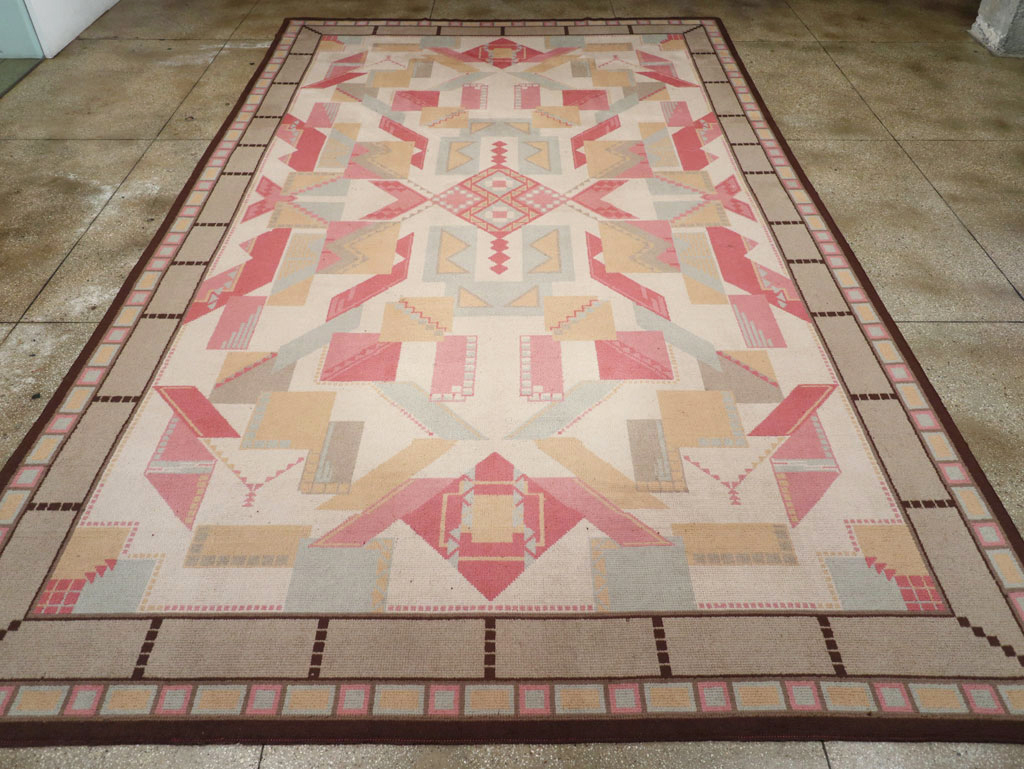 Vintage European Art Deco Large Room Size Carpet, No.31378 - Galerie Shabab