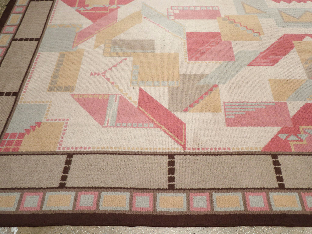 Vintage European Art Deco Large Room Size Carpet, No.31378 - Galerie Shabab