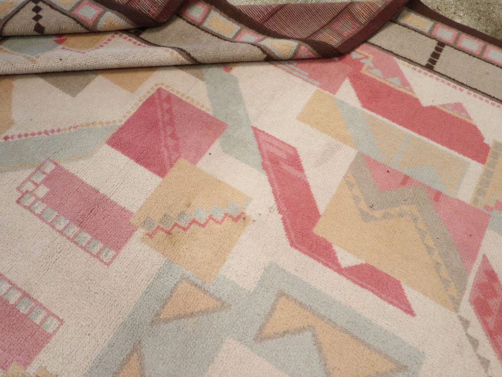 Vintage European Art Deco Large Room Size Carpet, No.31378 - Galerie Shabab