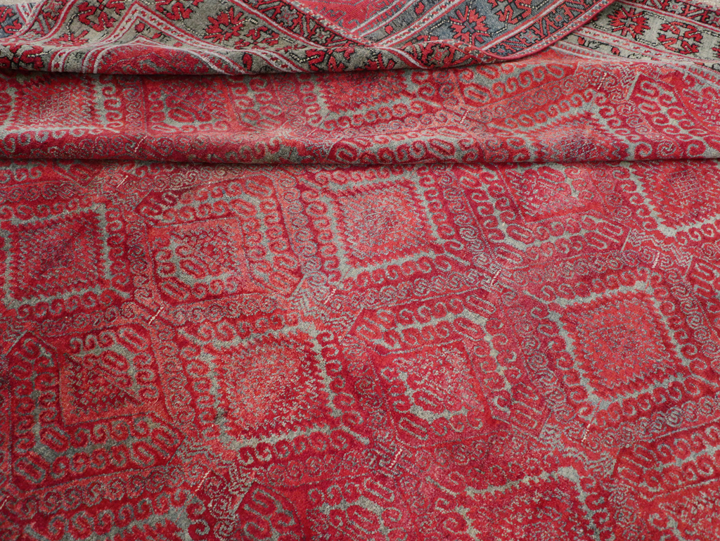 Antique Indian Agra Room Size Carpet, No.31403 - Galerie Shabab