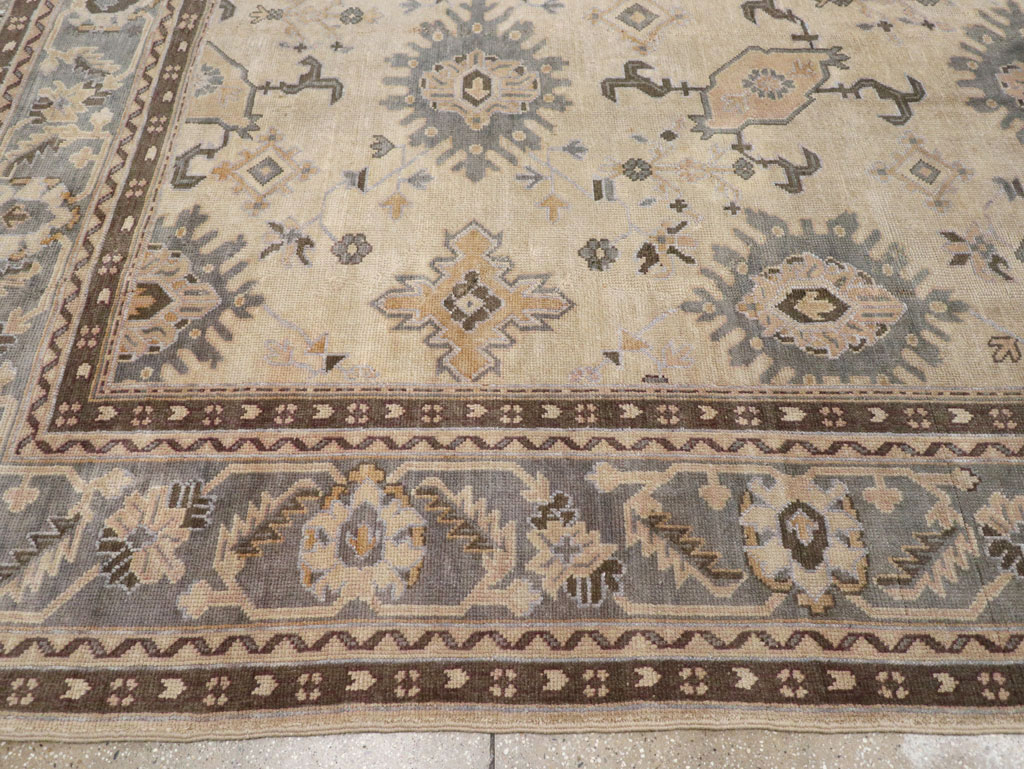Antique Turkish Oushak Large Room Size Carpet, No.31405 - Galerie Shabab