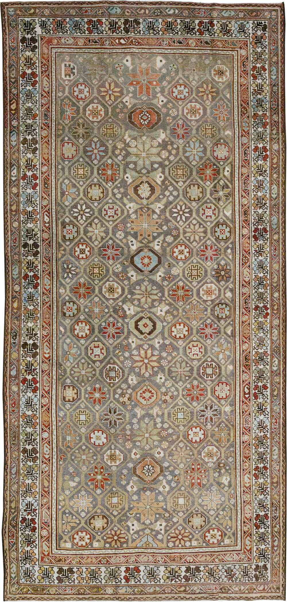Antique Persian Kurd Gallery Rug, No.31411 - Galerie Shabab