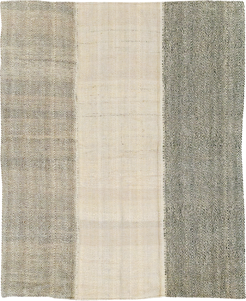 Modern Turkish Flatweave Accent Rug, No.31414 - Galerie Shabab