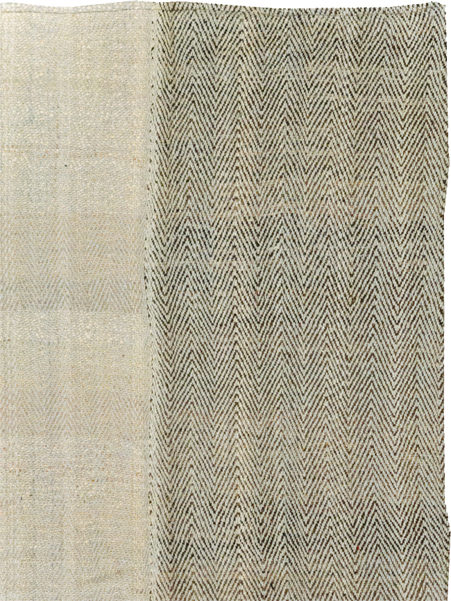 Modern Turkish Flatweave Accent Rug, No.31414 - Galerie Shabab