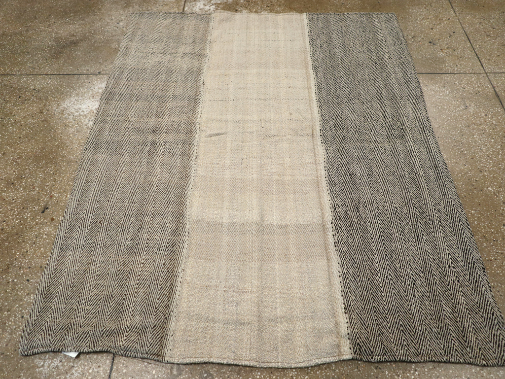 Modern Turkish Flatweave Accent Rug, No.31414 - Galerie Shabab