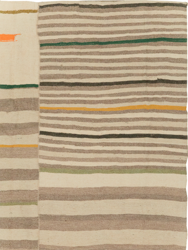 Modern Turkish Flatweave Accent Rug, No.31415 - Galerie Shabab