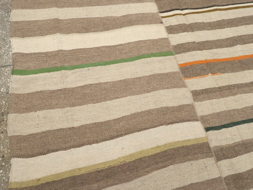 Modern Turkish Flatweave Accent Rug, No.31415 - Galerie Shabab
