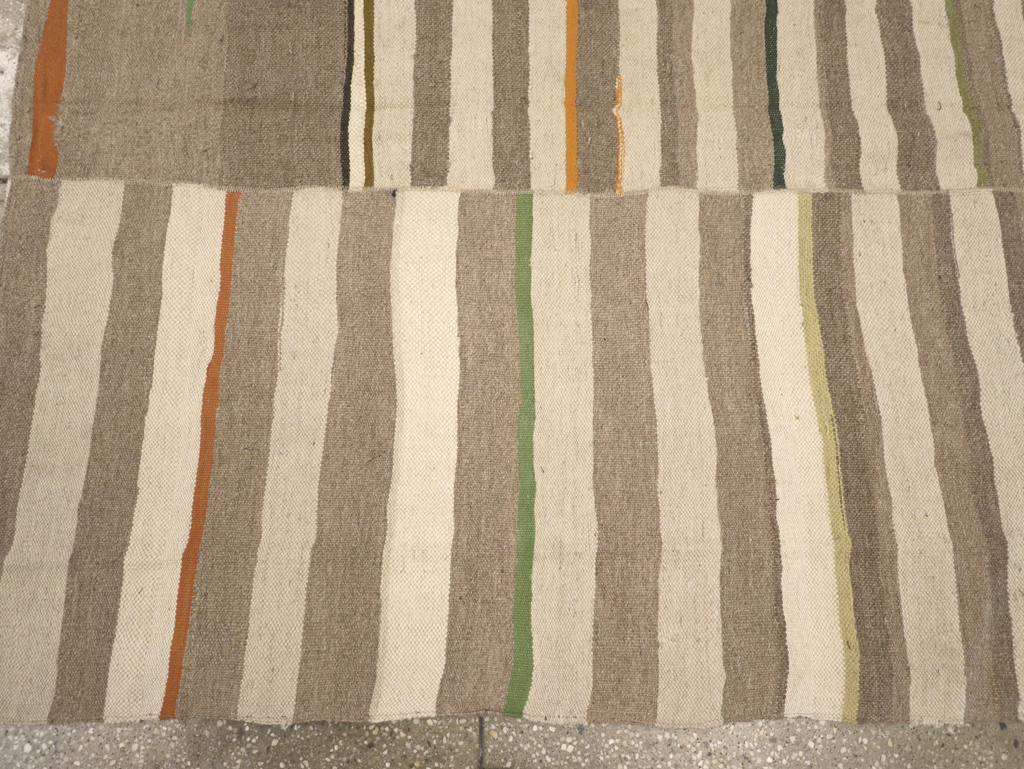 Modern Turkish Flatweave Accent Rug, No.31415 - Galerie Shabab