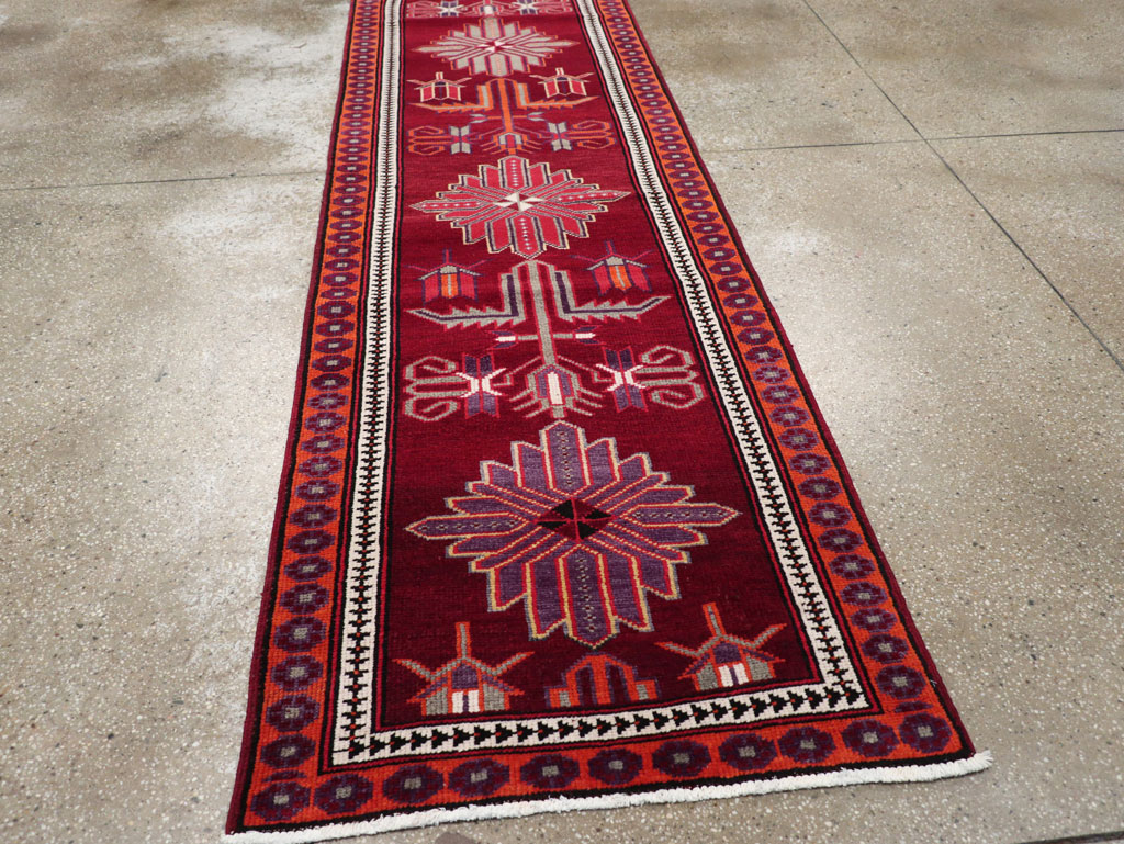 Vintage Turkish Anatolian Tribal Runner (Pair: 1 of 2), No.31421 - Galerie Shabab