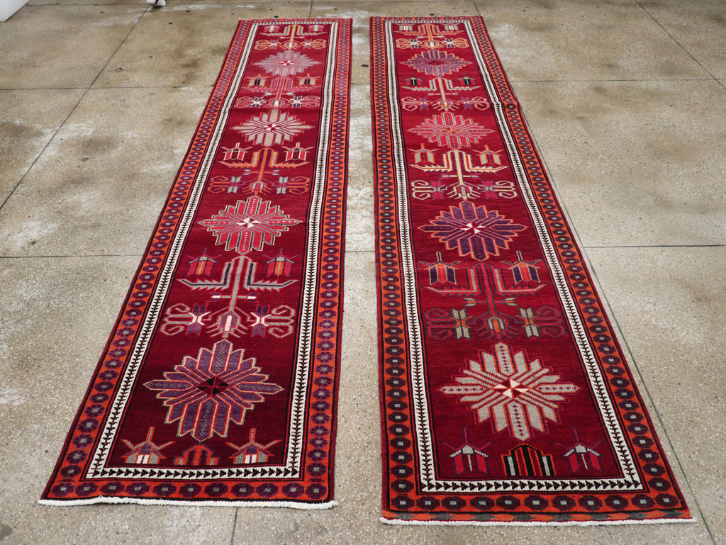 Vintage Turkish Anatolian Tribal Runner (Pair: 1 of 2), No.31421 - Galerie Shabab