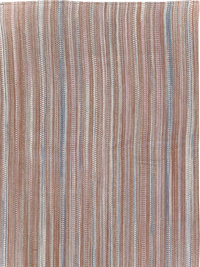 Modern Turkish Flatweave Room Size Carpet, No.31425 - Galerie Shabab