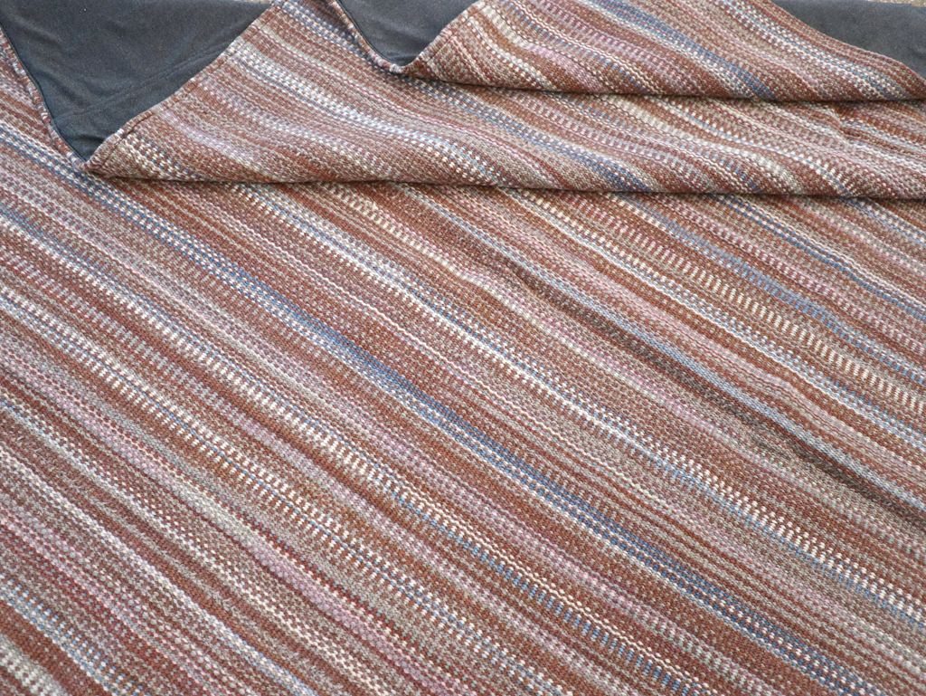 Modern Turkish Flatweave Room Size Carpet, No.31425 - Galerie Shabab